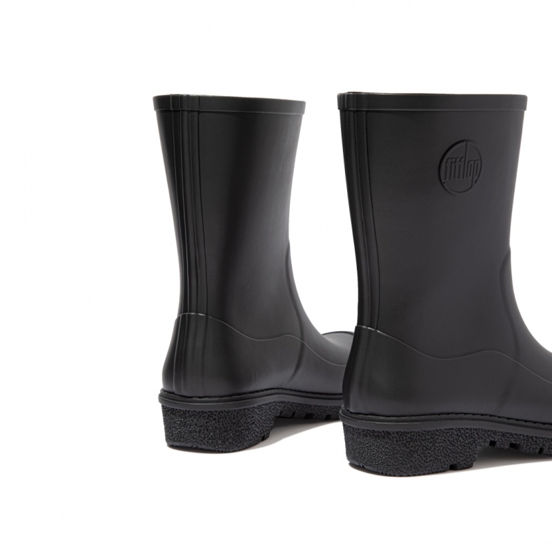 Women's Fitflop Wonderwelly Rain Boots Black | IN-XNCZI7954