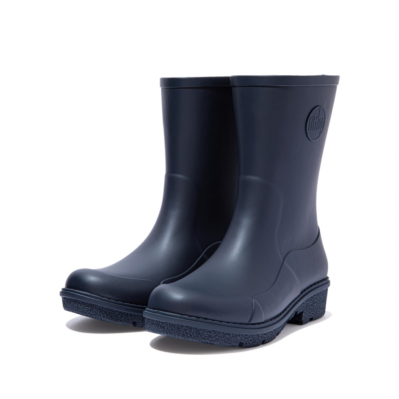 Women's Fitflop Wonderwelly Rain Boots Navy | IN-VMPSQ0465