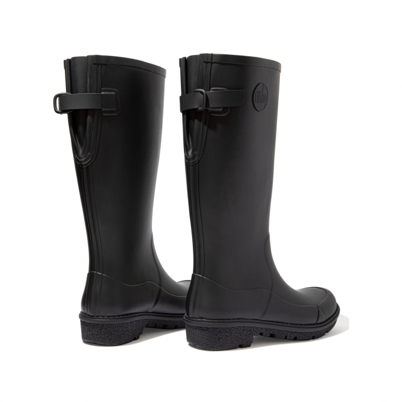 Women's Fitflop Wonderwelly Rubber Boots Black | IN-LFGUM0142