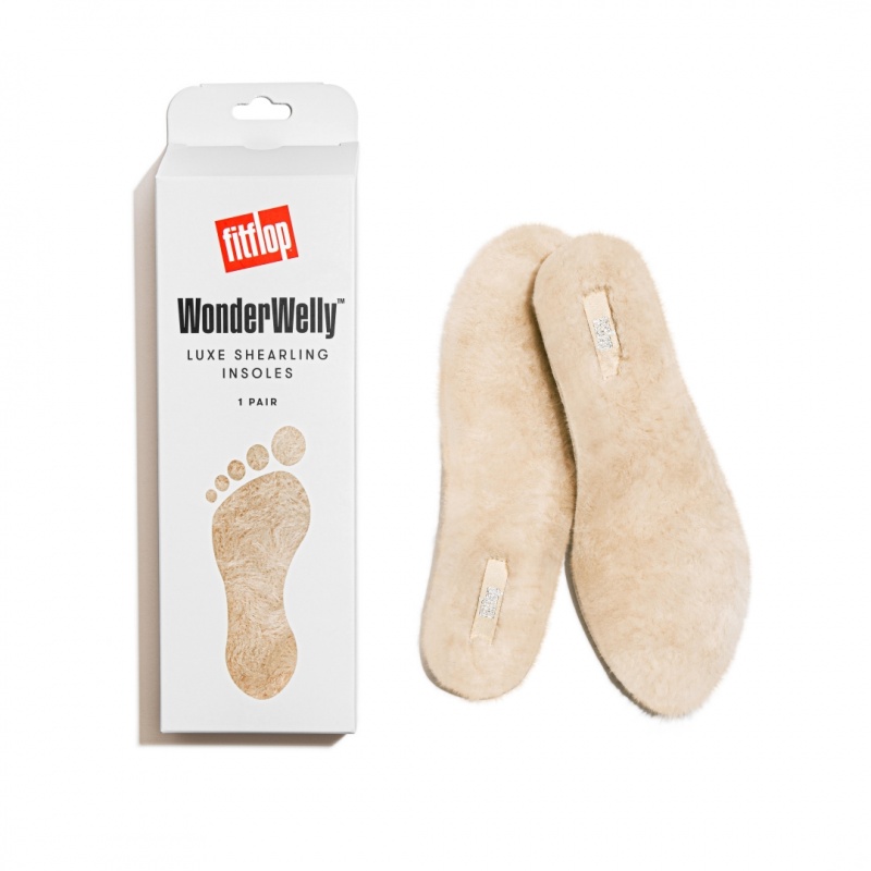 Women's Fitflop Wonderwelly Shearling Ankle Boots Insoles White | IN-IZHBY0156